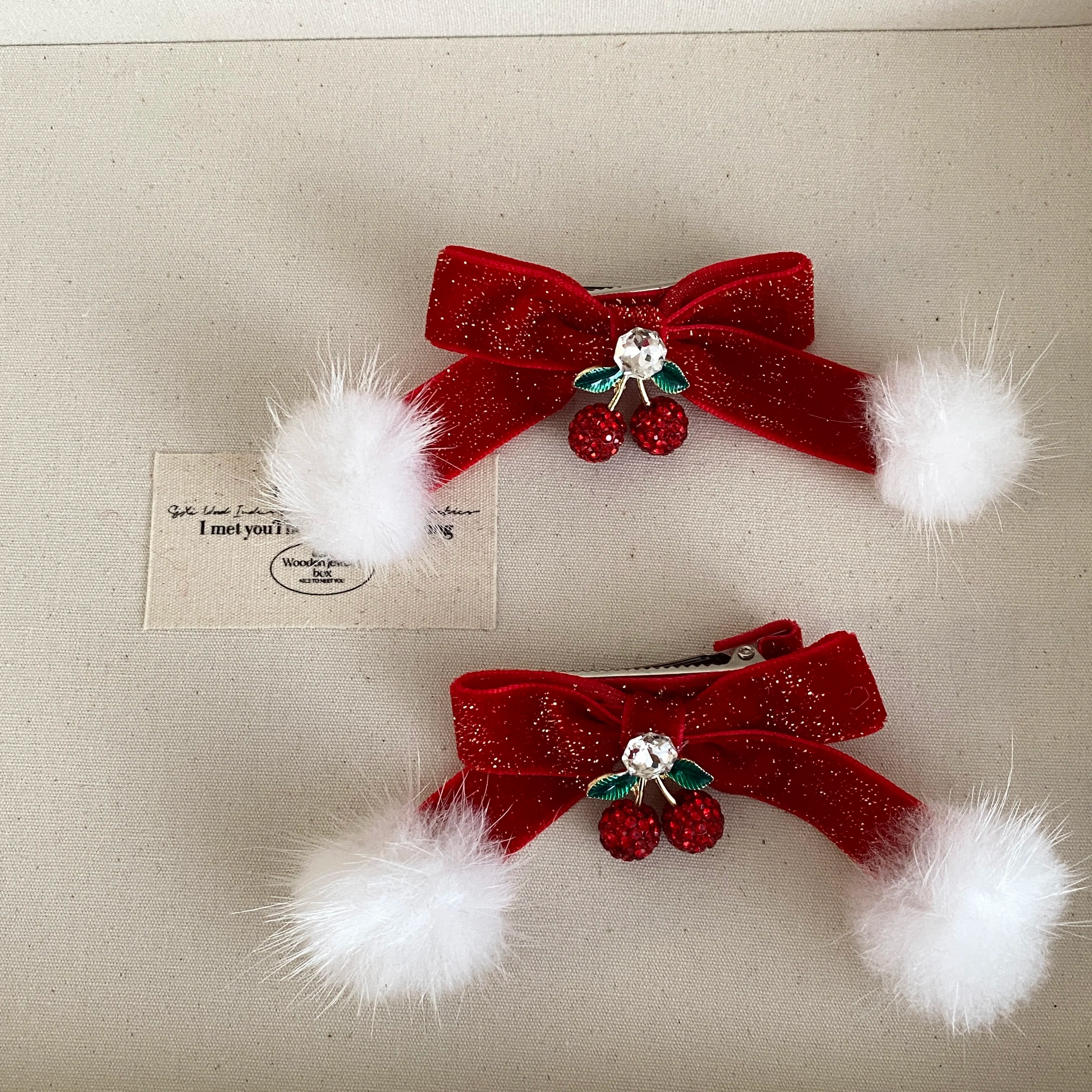 Classic Solid Color Simple Bowknot Hair Clips for Baby Girls Fruits Cherry Alligators for Kids Children Hair Accessories Chic