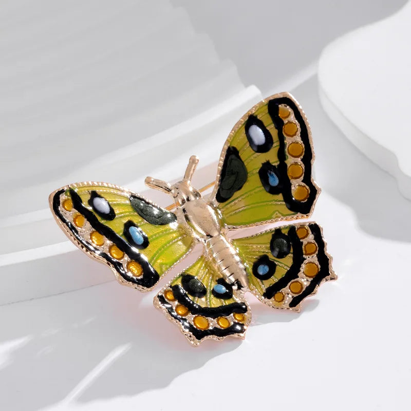 Fashion Dainty Butterfly Animals Elegant Brooches for Girls Stylish Luxury Bold Pins Jewelry for Women Ladies Accessories