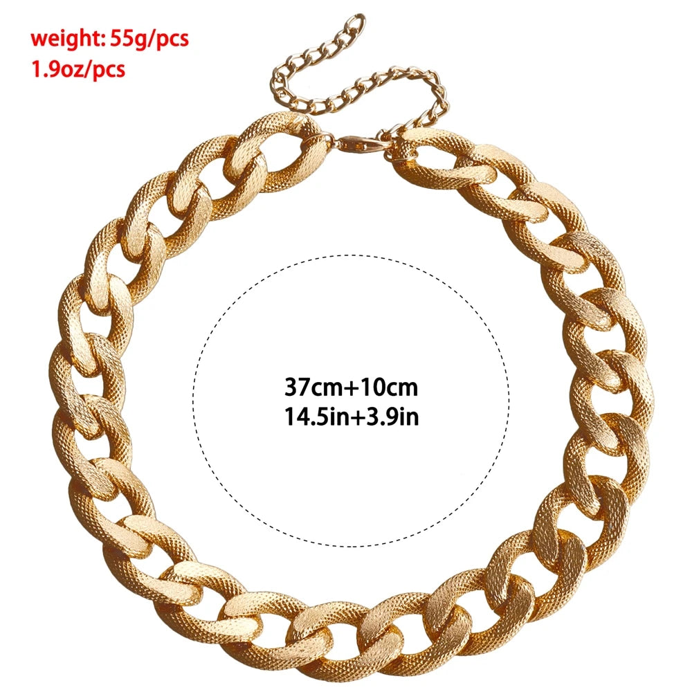 Fashion Trendy Punk Necklaces for Girls Spicy Sexy Jewelry Sets Suits for Women Ladies Accessories Daily Party Holiday Vacation