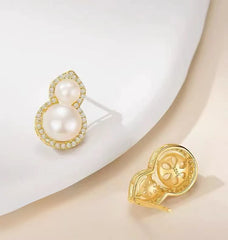 Women Snake Gourd Cherry Shape New Design Small Mini Stud Earring Cute Lovely Fashion Wholesale Jewelry Accessories for Street