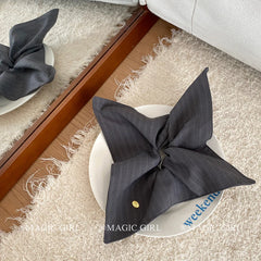 Classic Stripe Solid Color Scrunchies for Girls Simple Elegant Minimalistic Hair Ties Women Ladies' Fashion Accessories Sweet