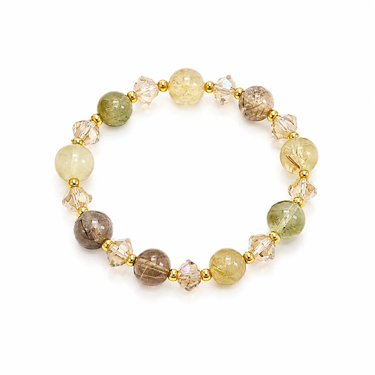 Female Sweet Fashion Beads Crystal Glaze Bracelet Factory Price Low MOQ in Stock Trendy Jewelry for Women Daily Causal Party Use