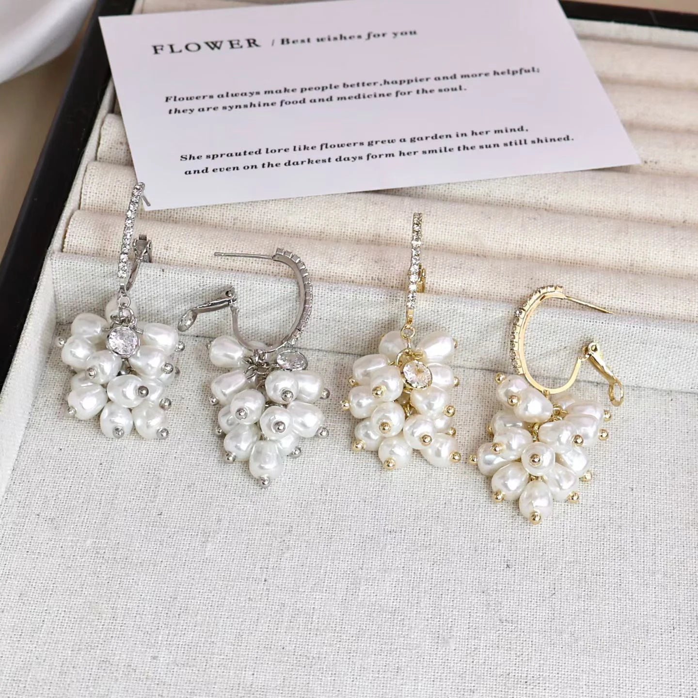 Women Irregular Shape Tassel Design Imitation Pearl Decorative Drop Earring Fashion Glitter Sequined Bulk Jewelry Accessories