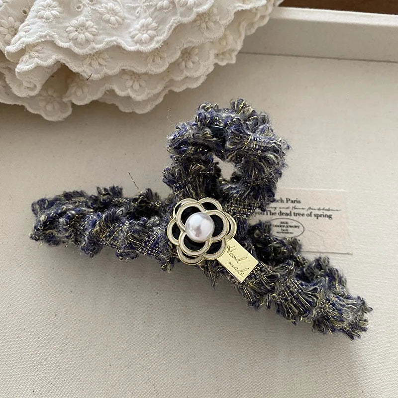 Fashion Glitter Luxury Flowers Hair Claw Clips for Girls Trendy Stylish Claws for Women Ladies Hair Accessories Female in Stock