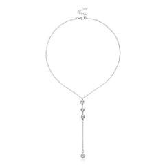 Fashion Simple Minimalistic Rhinestone Glitter Sparkle Necklaces for Girls Sweet Elegant Jewelry for Women Ladies Accessories