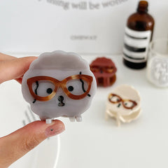 Cute Mini Sweet Dog Hair Claw Clips for Girls Glasses Acryclic Haarspange for Women Ladies Chic Stylish Hair Accessories