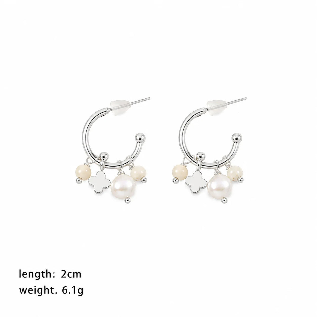 Fashion Copper Shell Beads Hoop Earrings for Girls Trendy Classic Jewelry for Women Ladies Wholesale China Manufacturer Low MOQ