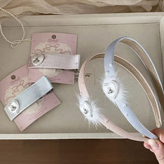 Fashion Sweet Feather Cute Hair Clips for Girls Trendy Elegant Alligator Head Band for Women Ladies Hair Accessories in Stock