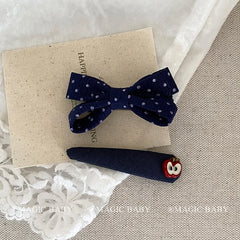 Classic Plaid Lace Bowknot Hair Clips for Baby Girls Simple Chic Fashion Alligators for Kids Children Teens Hair Accessories