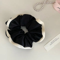 Fashion Elegant Trendy Sweet Scrunchies for Girls French Style Lustrous Hair Ties for Women Ladies Hair Accessories Female