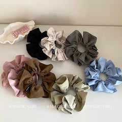 Fashion Solid Color High Elastic Scrunchies for Girls Cute Sweet Chic Simple Hair Ties for Women Ladies Hair Accessories Stylish