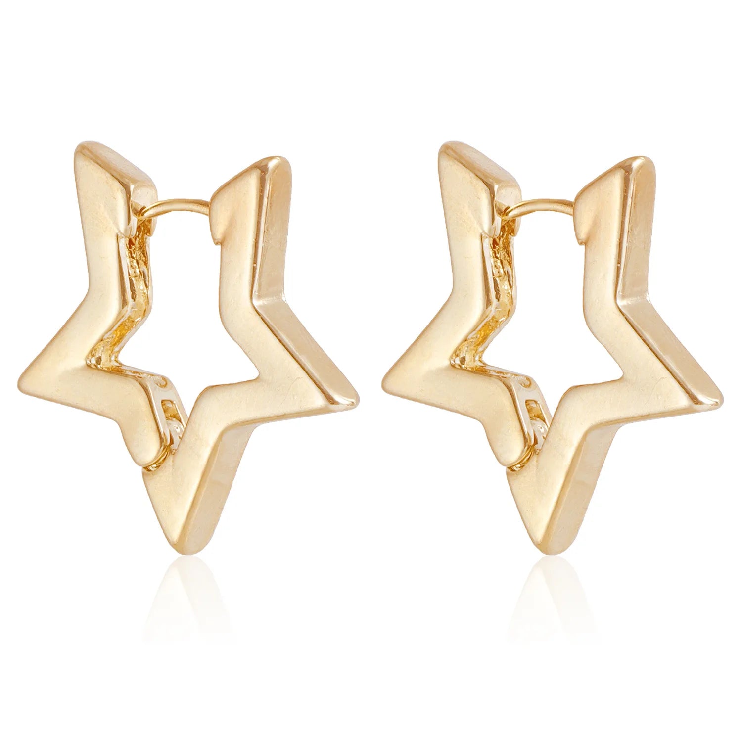 Fashion Simple Star Sweet Alloy Drop Earrings for Girls Charms Minimalistic Dainty Jewelry for Women Ladies Accessories Daily
