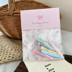 Candy Solid Color Simple Hair Clips for Baby Girls Cute Sweet Minimalistic Alligator Hair Accessories Stock in Alloy Material