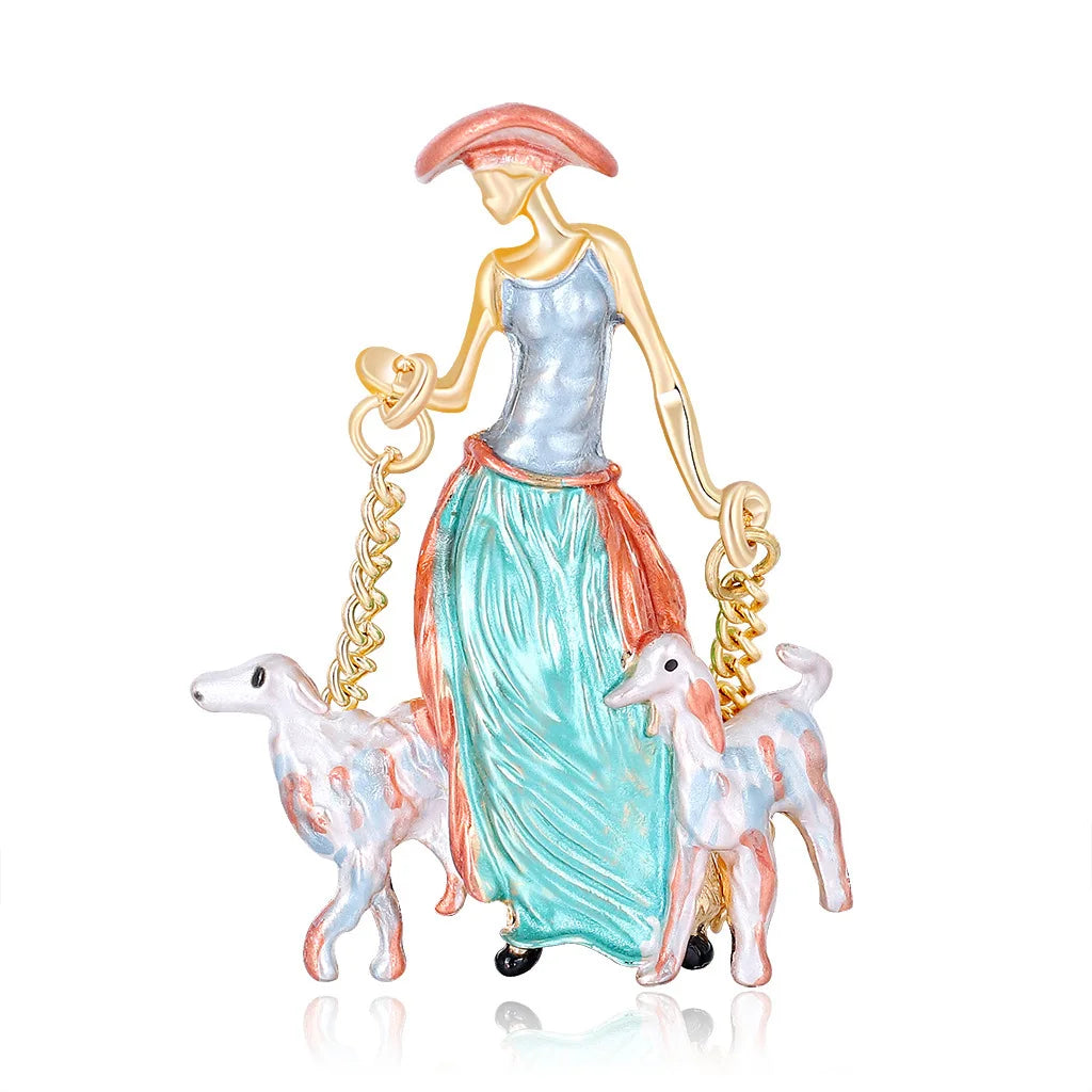Fashion Vintage Retro Elegant Sweet Brooches for Girls Stylish Trendy Pins Jewelry for Women Ladies Accessories Wholesale Chic