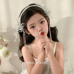 Luxurious Glitter Lustrous Imitation Pearl Headband Sweet Cute Baby Girls Fashion Hair Accessories Kids Child Hair Band