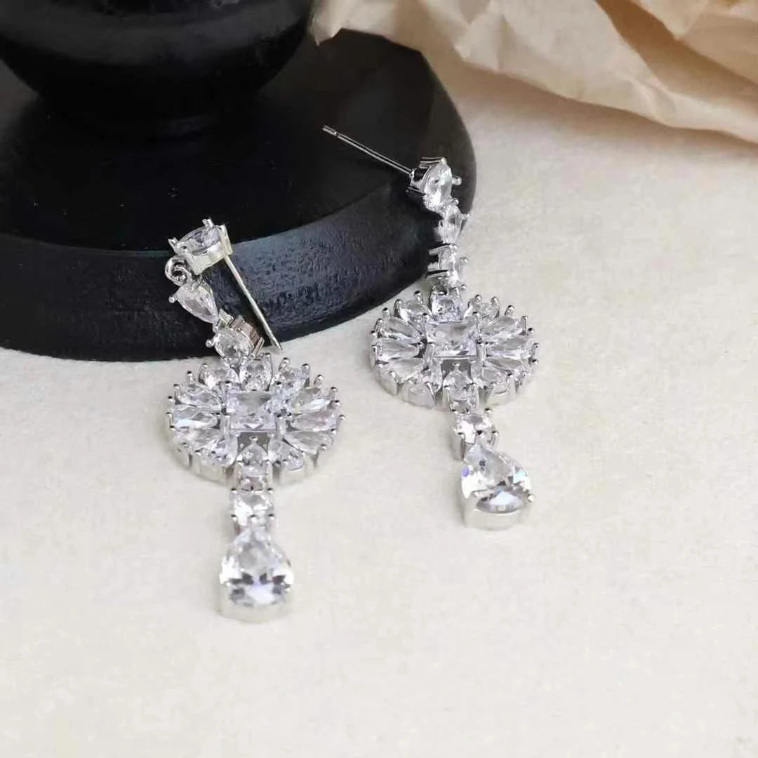 Female Rhinestone Tassel New Design Drop Earring Fashion Elegant Graceful Luxurious Dainty Wholesale Daily Jewelry Accessories