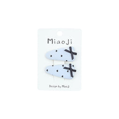 Hot Sale Solid Color Heart Dots Bowknot Hair Tie Alligator Clips Fashion Sweet in Stock Scrunchy Hairpins Accessory Set for Kids