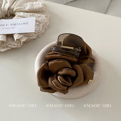 New Arrival Gentle Flower Hair Claw Clips for Women Hair Style Luxurious Hair Accessories Elegant Barrettes With Pearl Crystal