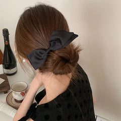Female 2025 Hot Sale Imitation Pearl Bowknot Hair Ties Elegant Fashion Ponytail Hold Scrunchies Accessories for Women Daily