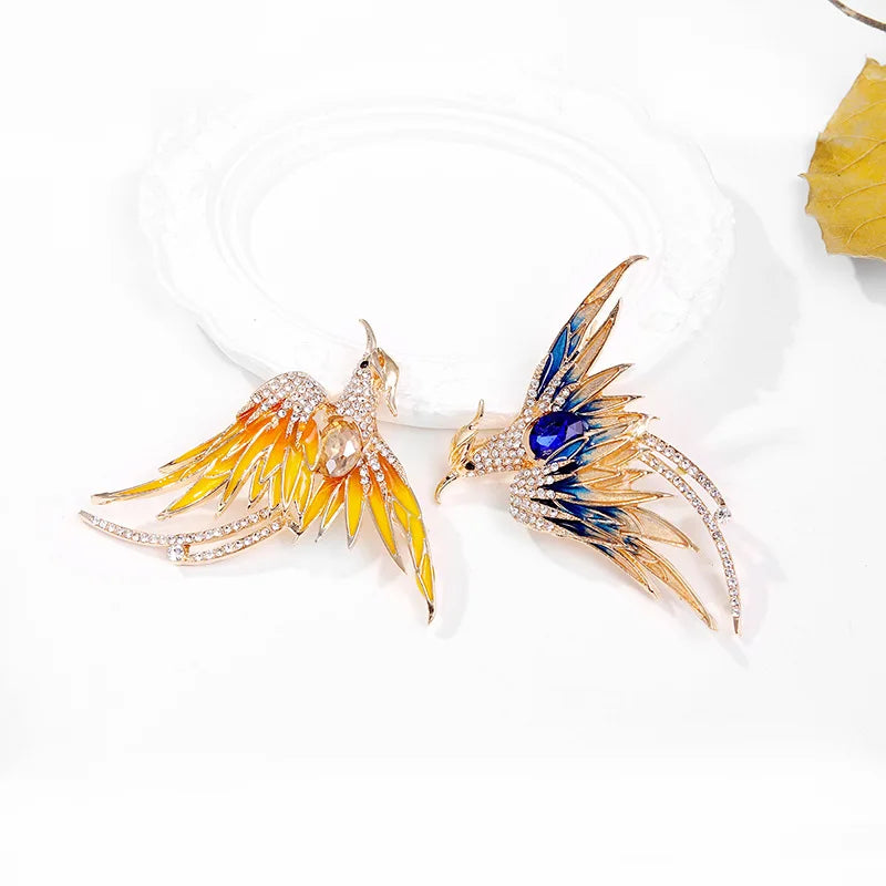 Fashion Birds Sweet Elegant New Design Brooches for Girls Glamorous Pins Jewelry for Women Ladies Accessories Wholesale Chic