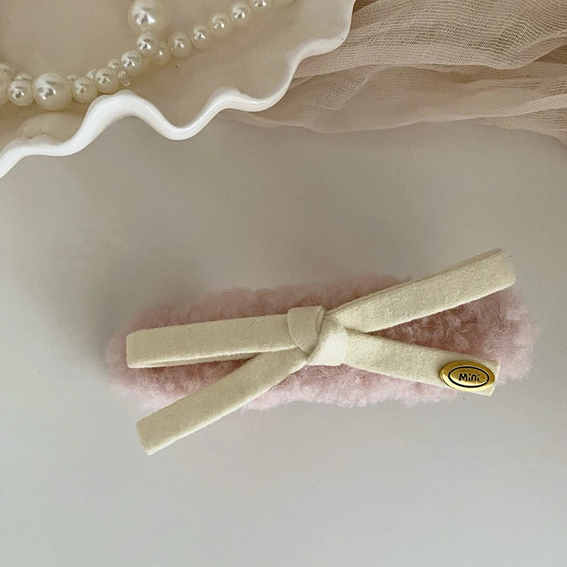 Fashion Trendy Sweet Bowknot Hair Clips for Girls Cute Elegant Graceful Alligators for Women Ladies Hair Accessories in Stock
