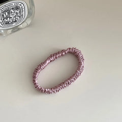 Classic Simple 100% Silk Scrunchies for Girls High Elastic Fashion Hair Ties Sweet Style Hair Accessories for Women and Ladies