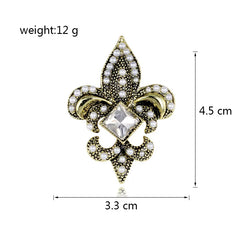 Fashion Imitation Pearl Elegant Vintage Brooches for Girls Sweet Retro Pins Jewelry for Women Ladies Accessories Wholesale