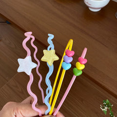 Sweet Cute Fashion Simple Star Heart Shaped Head Band for Baby Girls Kawaii Fashion Hair Band for Kids Children Hair Accessories