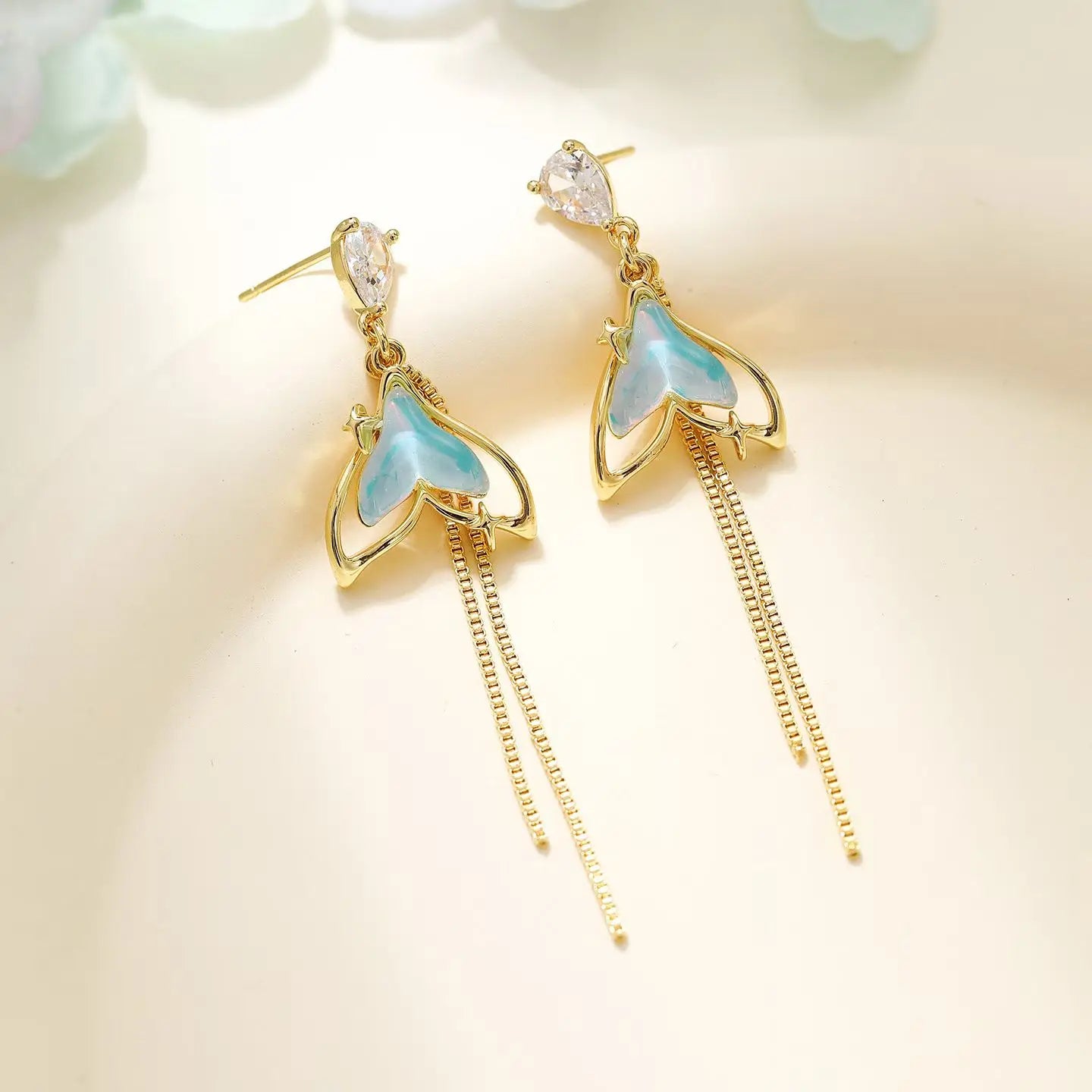 Fashion Rhinestone Glitter Luxurious Drop Earrings for Girls Elegant Tassels Sparkle Jewelry for Women Ladies Accessories Chic