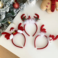 2025 Christmas Chriden Headband Cute Festival Head Band Santa Claus Decorate Wholesales Girls Kids's Christmas Hair Accessories