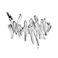 Fashion Glitter Sparkle Irregular Trendy Brooches for Girls Sweet Simple Minimalistic Jewelry for Women Ladies Accessories