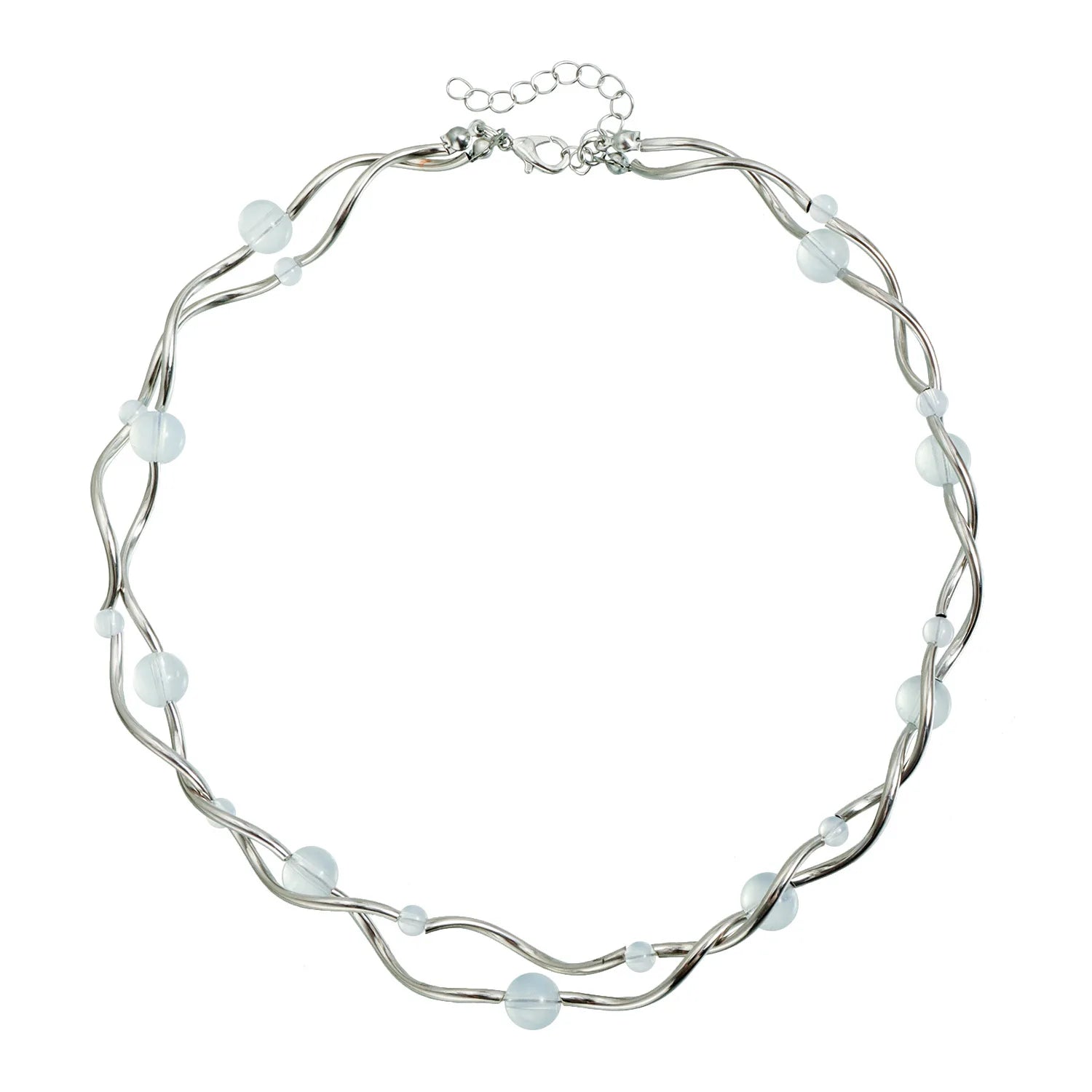 Fashion Beads Mental Simple Minimalistic Necklaces for Girls Choker Charms Fine Jewelry for Women Ladies Accessories Wholesale