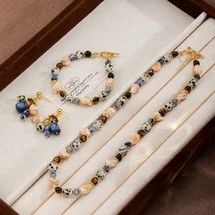 Fashion Shell Tiger Eye Stone Beads Necklaces for Unisex Men Simple Jewelry for Women Ladies Wholesale China Factory Bulk