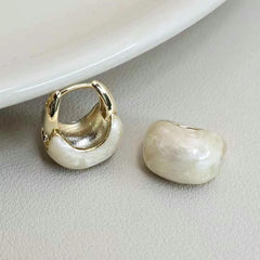 Ladies Hot Sale Solid Color Medium Hoop Earring Elegant Graceful Fashion Luxurious Dainty High Quality Bulk Jewelry Accessories