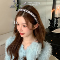 Hot Sale Women Downy Leopard Print Medium Headbands Fashion Chic Elegant Creative Design in Stock Hairbands Daily Accessories