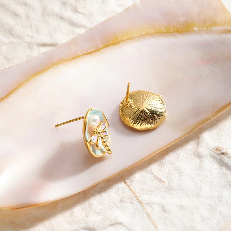 Fashion Copper 18K Gold Plated Stud Earrings for Girls S925 Silver Jewelry for Women Ladies Wholesale China Manufacturer Bulk