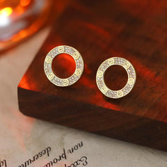 Women Star Circle Heart Shape New Design Small Stud Earring Fashion Elegant Graceful Lightweight Bulk Daily Jewelry Accessories