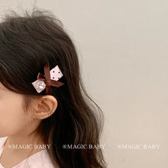 Cute Sweet Hair Clips for Baby Girls Kawaii Fashion Bowknot Polka Dot Alligators for Kids Children Teenagers Hair Accessories