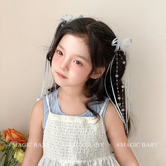 Fashion Elegant Bowknot Butterfly Ribbon Hair Clips for Baby Girls Princess Sweet Alligators for Kids Children Hair Accessories