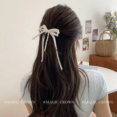 Elegant Princess Style Bowknot Hair Clips and Barrettes Stunning Graceful Ribbon Accessories for Women and Girls for Parties