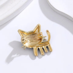 Fashion Animals Cats Sweet Trendy Brooches for Girls Glamorous Puppy Pins Jewelry for Women Ladies Accessories Wholesale Cute