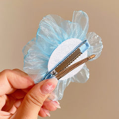 Solid Color Flower Ribbon Hair Clips for Girls Fashion Elegant Sweet Cute Haarspange for Women Ladies Hair Accessories Alligator