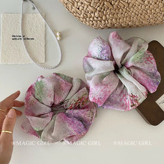 Elegant Trendy Simple Minimalistic Fashion Fabric Scrunchies Women and Girls Stylish Hair Ties Party Hair Accessories