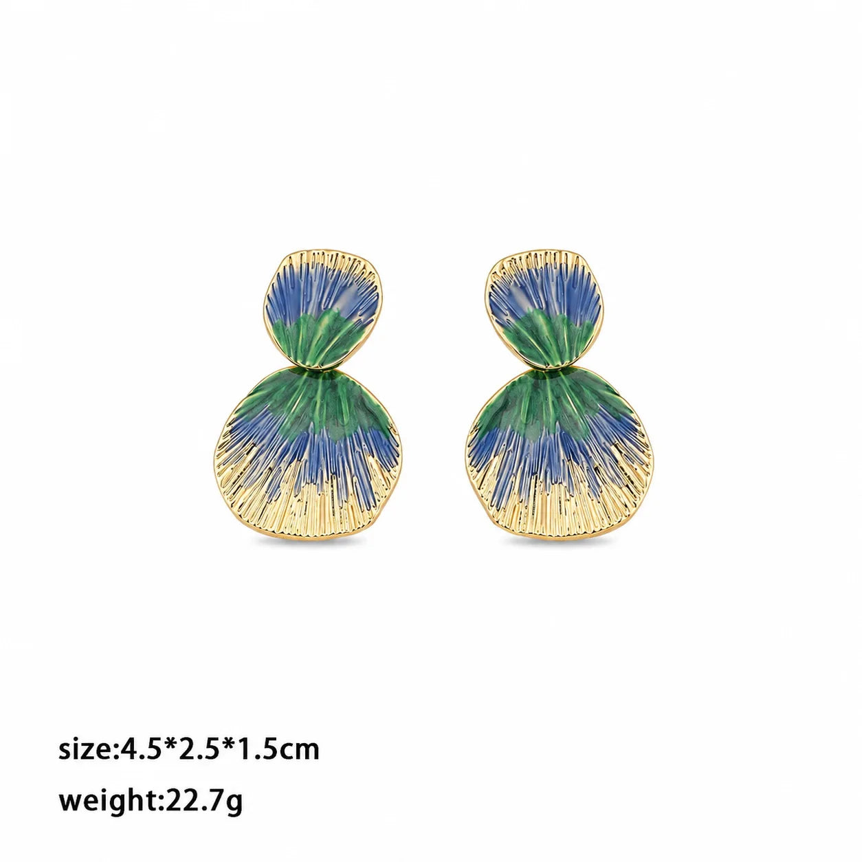 Fashion Copper 18K Gold Plated Trendy Drop Earrings for Girls Bold Jewelry for Women Ladies Wholesale China Manufacturer Bulk