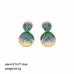 Fashion Copper 18K Gold Plated Trendy Drop Earrings for Girls Bold Jewelry for Women Ladies Wholesale China Manufacturer Bulk