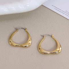 Fashion Simple Classic Charms Hoop Earrings for Girls Elegant Glamorous Trendy Jewelry for Women Ladies Accessories Wholesale
