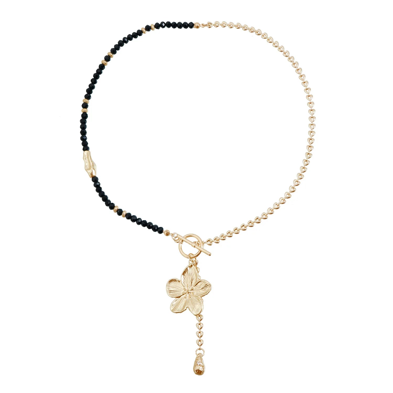 Fashion Beads Sweet Simple Necklaces for Girls Flower Floral Minimalistic Luxury Vintage Jewelry for Women Ladies Accessories