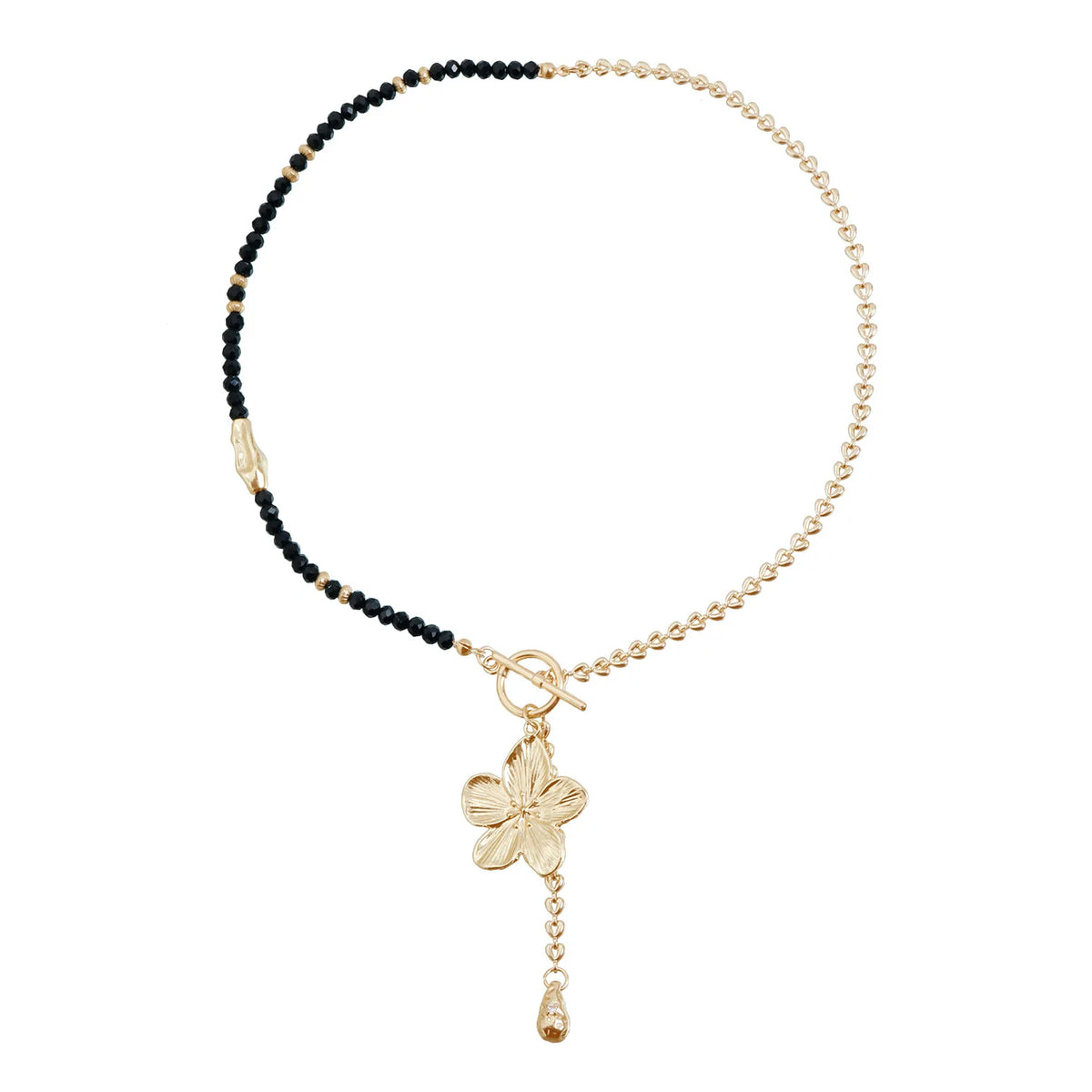 Fashion Beads Sweet Simple Necklaces for Girls Flower Floral Minimalistic Luxury Vintage Jewelry for Women Ladies Accessories