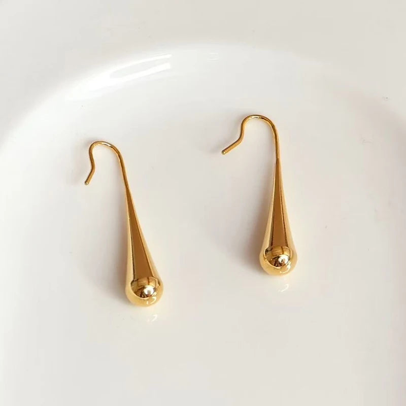 Fashion ELegant Art Deco Glamorous Tassel Drop Earrings for Girls Heart Shaped Simple Jewelry for Women Ladies Accessories