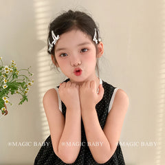 Simple Sweet Cute Minimalistic Bowknot Hair Clips for Baby Girls Kawaii Fashion Snap Clips for Kids Children Hair Accessories
